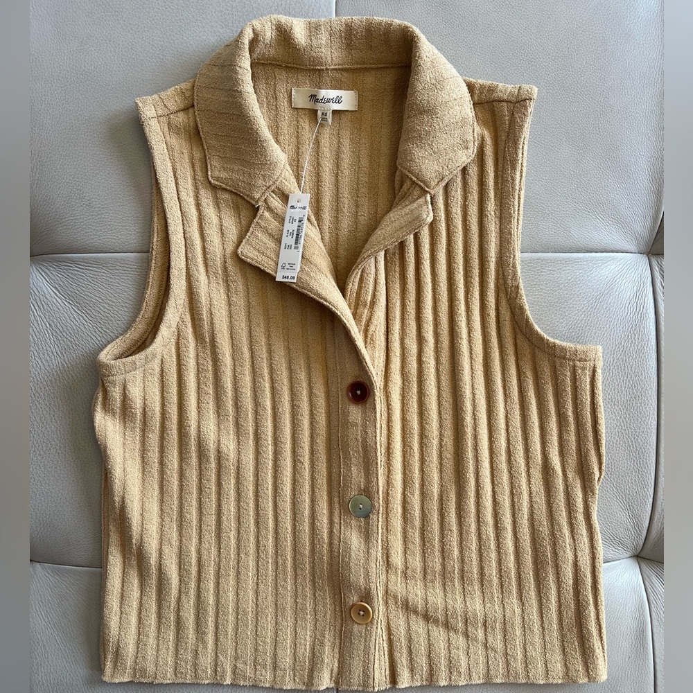 NWT Madewell polo crop tank